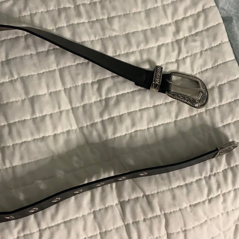 Plain Black Buckle Belt